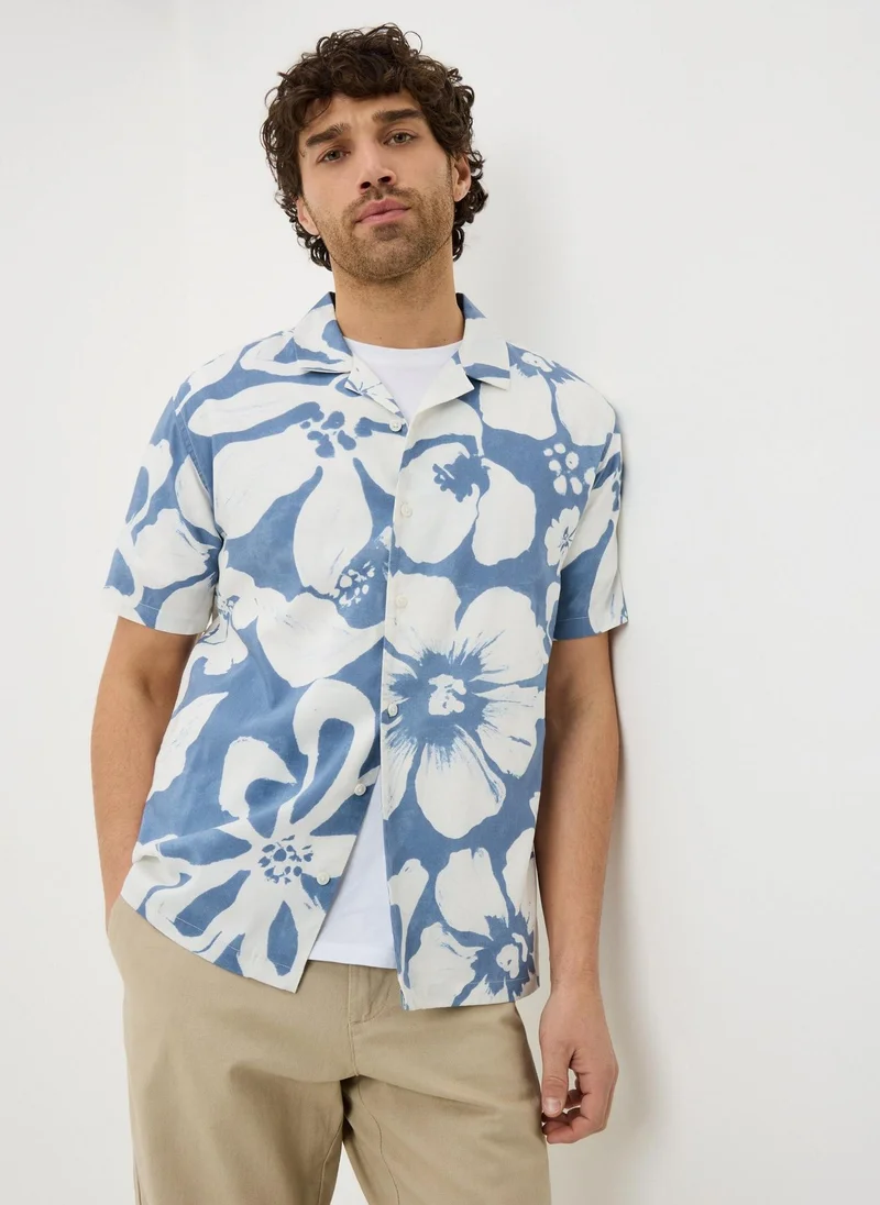 ماتلان Blue Smart Floral Shirt